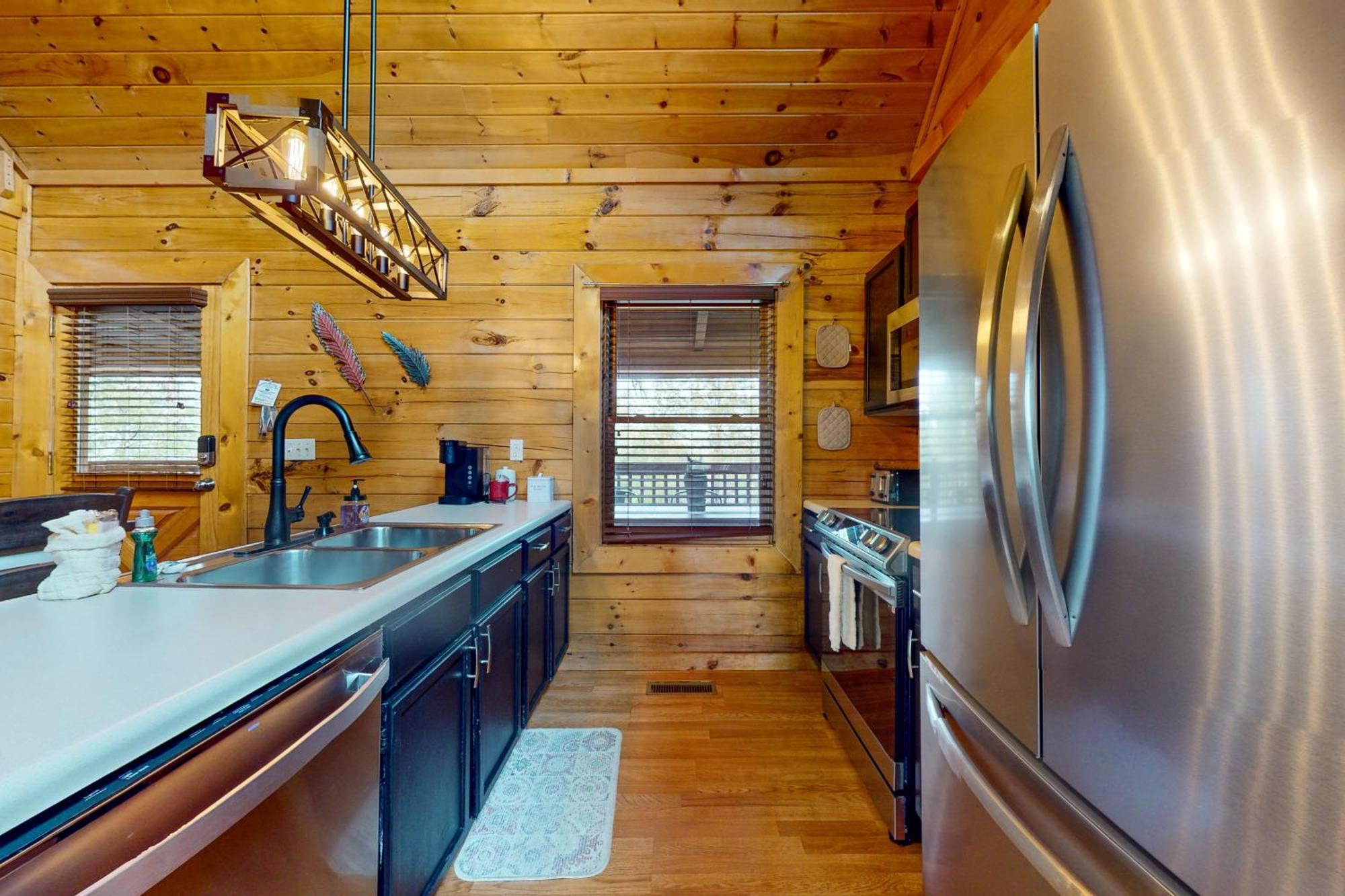 Вилла Bear Lake Cabin Севьервилл Экстерьер фото