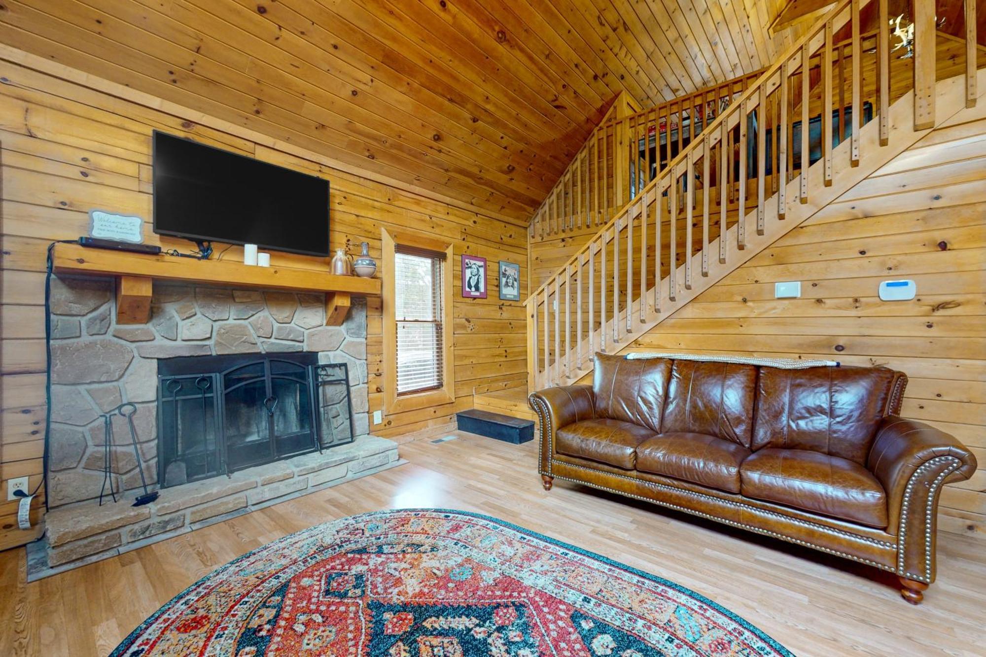 Вилла Bear Lake Cabin Севьервилл Экстерьер фото