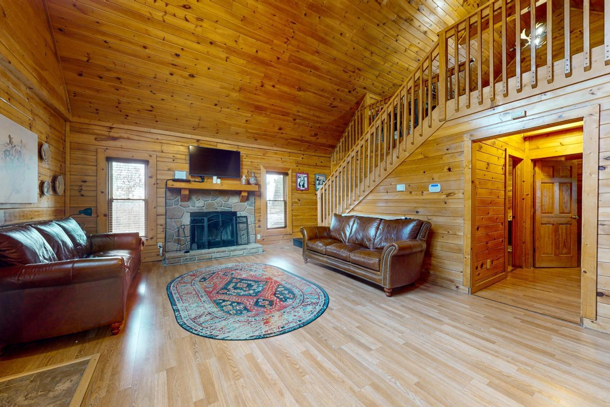 Вилла Bear Lake Cabin Севьервилл Экстерьер фото